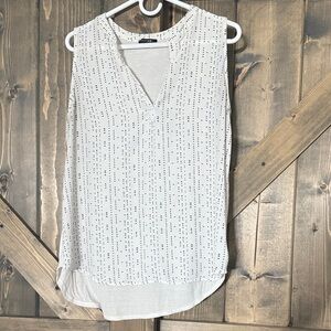 Papermoon Sleeveless Top with Black Dots